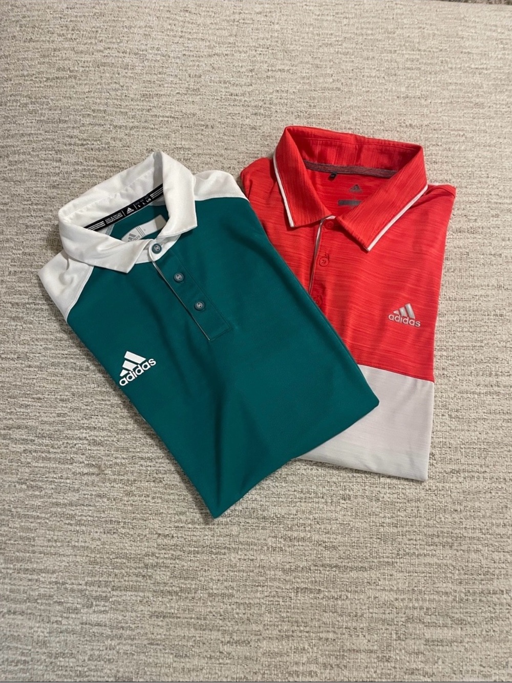 Adidas Golf Mens Polo Shirts Lot of 2 Performance Climalite Large - Picture 5 of 16